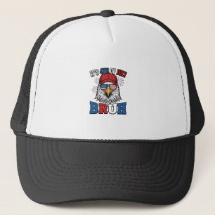 Boné Camisa engraçada do 4 de julho Águia Bruh Patrióti