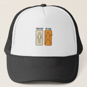 Boné Camisa engraçada do pai da guitarra desenho de gra