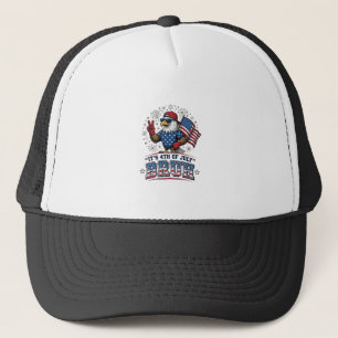 Boné Camisa Patriótica Águia Engraçada 4 de Julho Bruh