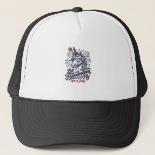 Boné Camisa Patriótica Unicórnio 4 de Julho Liberdade V