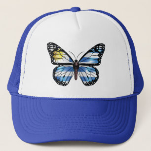 Boné Camisa Tri-Blend da bandeira da borboleta Uruguai