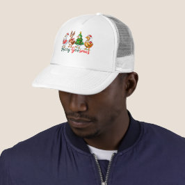 Boné Camisa Tri-Blend de Natal Alegre Ganso Engraçado