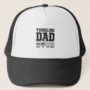 Boné Camisa Tumbling Dad Drive Pay Clap Repeat Design_1