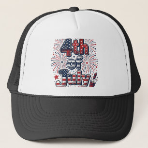 Boné Camisa Vintage de Fogos de Artifício Patrióticos d