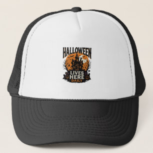 Boné Camisa Vintage de Halloween Casa Assombrada Todos
