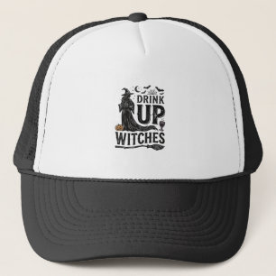 Boné Camisa Vintage Drink Up Witches Halloween Design_1