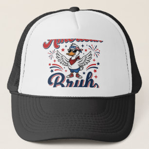 Boné Camisa Vintage Pato Patriota Bruh Todo Americano_1