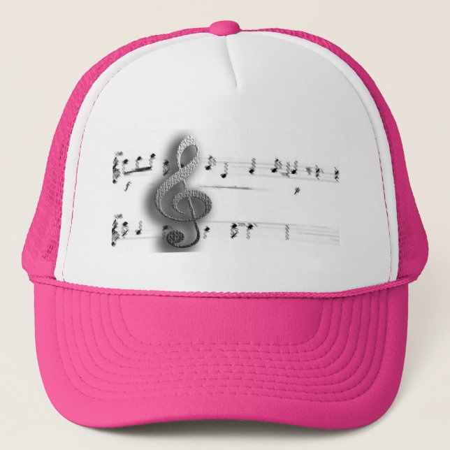 Boné Camisas e roupa da música do Clef de triplo (Frente)