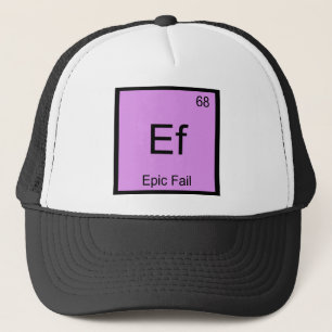Boné Camiseta com símbolo de elemento químico de fracas