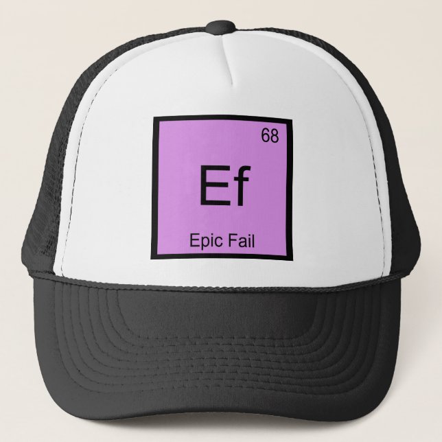 Boné Camiseta com símbolo de elemento químico de fracas (Frente)
