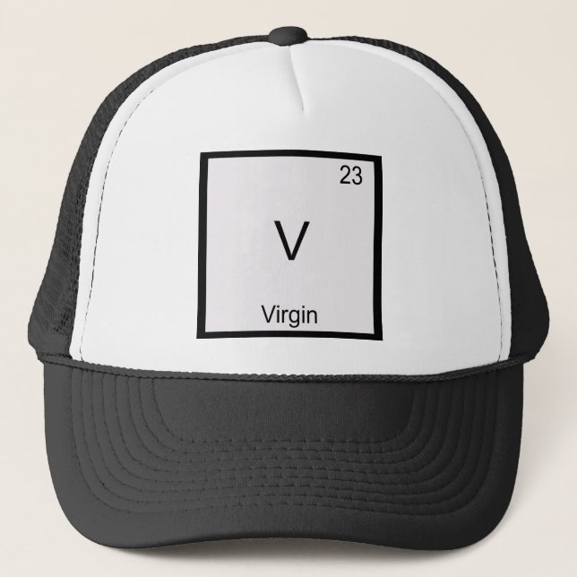 Boné Camiseta com símbolo do elemento químico engraçado (Frente)