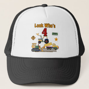 Boné Camiseta do aniversário dos veículos da constru