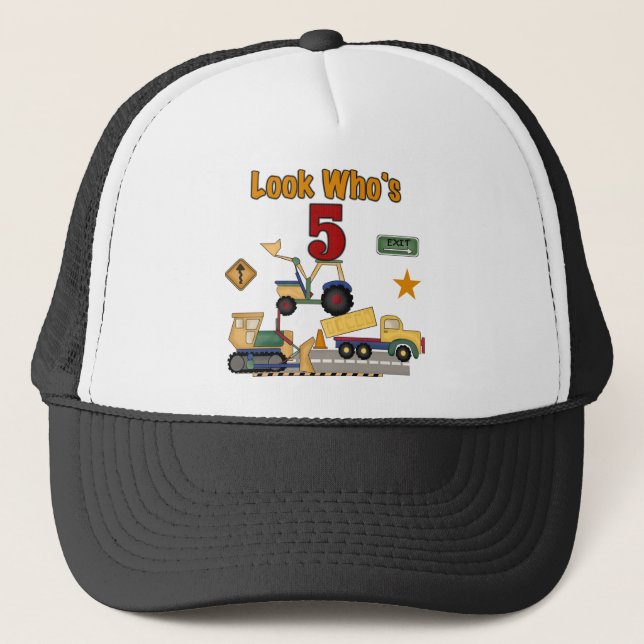 Boné Camiseta e presentes do aniversário da construção (Frente)