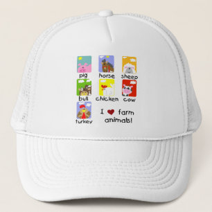Boné Camiseta e presentes dos animais de fazenda