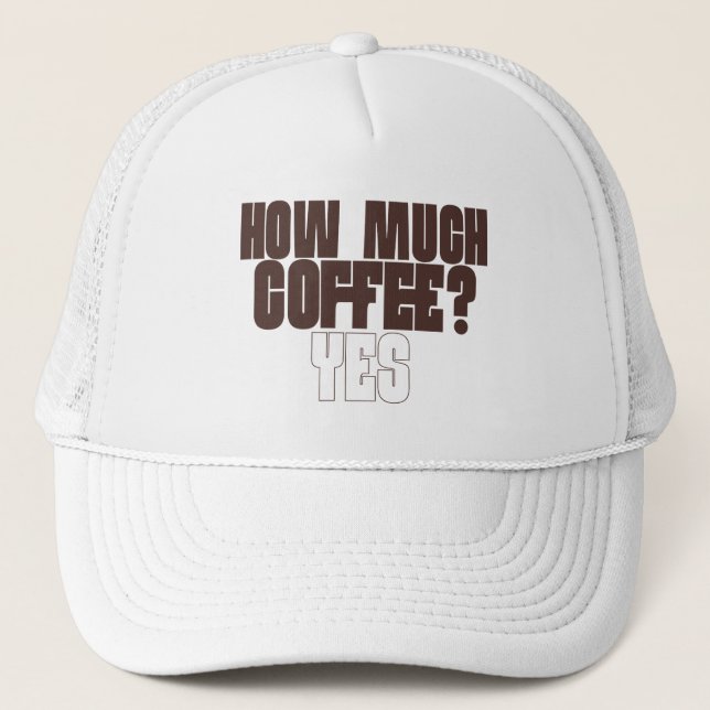 Boné Camiseta engraçada para amantes de café – “Quanto  (Frente)