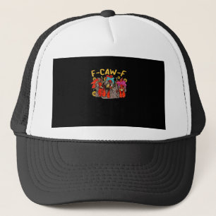 Boné Camiseta F-Caw-F de Frango para Homens e Mulheres