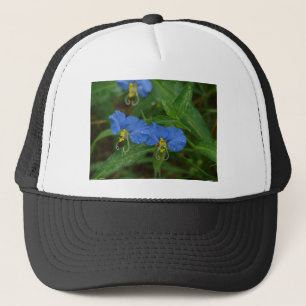 Boné Camiseta Flor do Dia Asiática Azul Roupas & Presen