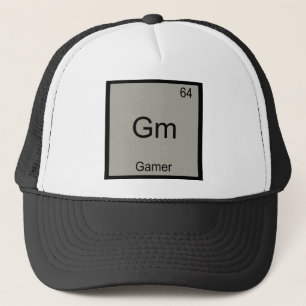 Boné Camiseta Gm - Símbolo de Elemento Químico Divertid