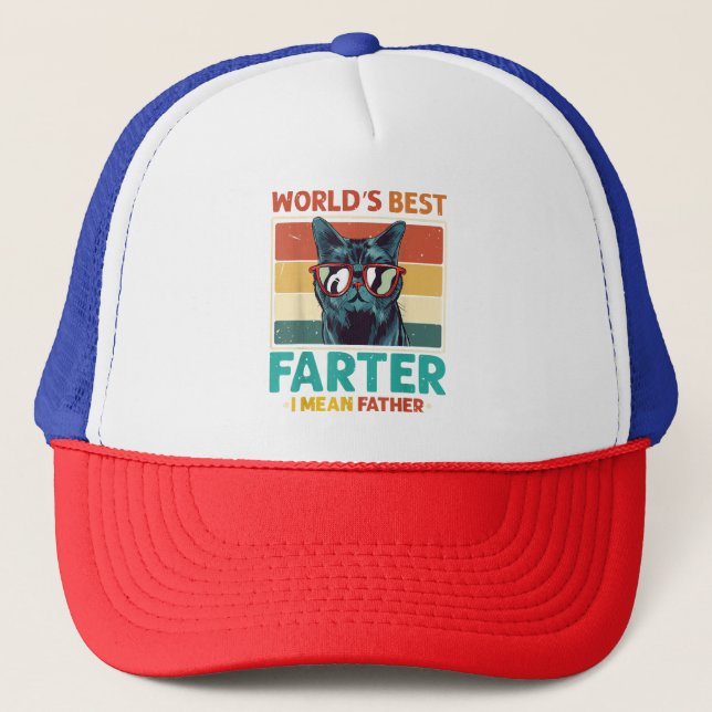 Boné Camiseta Melhor Péidorrão Do Mundo Quer Dizer Pai  (Frente)