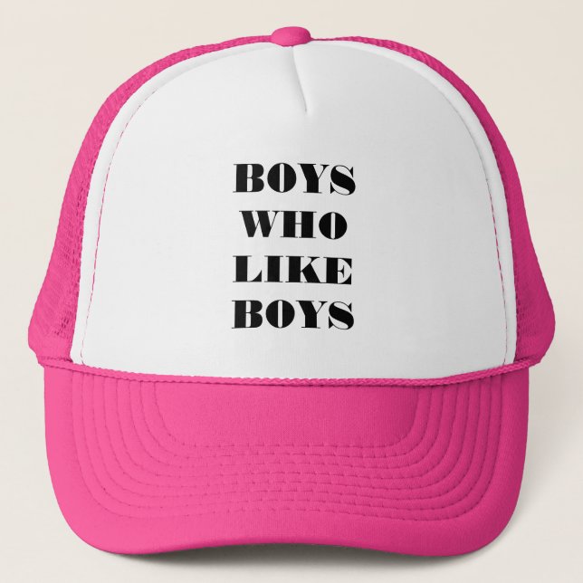 Boné Camiseta Meninos que gostam de meninos (Frente)