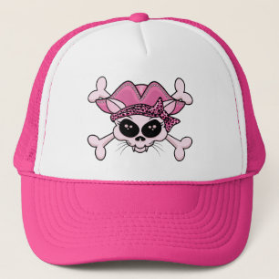 Boné Camiseta Pretty Pirate Kitty Skull
