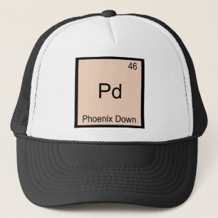Boné Camiseta Símbolo do Elemento Químico Pd - Phoenix 