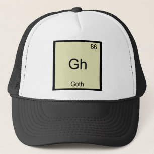 Boné Camiseta Símbolo Químico Divertido de Góth - Gh