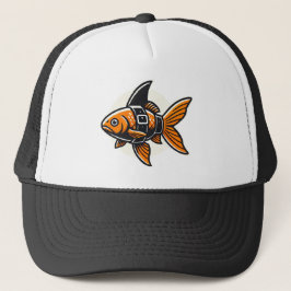 Boné Camiseta Tubarão-Barbatana Peixe Dourado por Vin Z