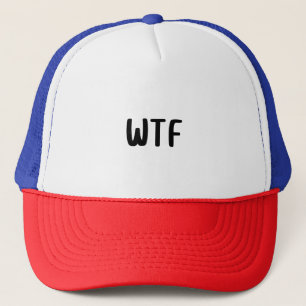 Boné Camiseta WTF Palavras o melhor presente para amigo