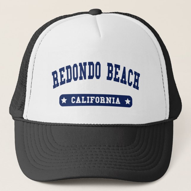 Boné camisetas de Estilo da Faculdade de Redondo Beach  (Frente)