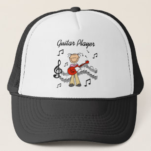 Boné Camisetas e Presentes da Garota Tocando Violão de