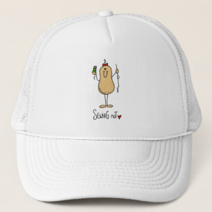 Boné Camisetas e Presentes da Noz de Costura