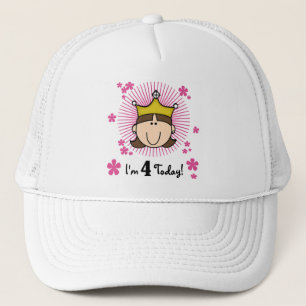 Boné Camisetas e presentes de aniversário do 4º anivers