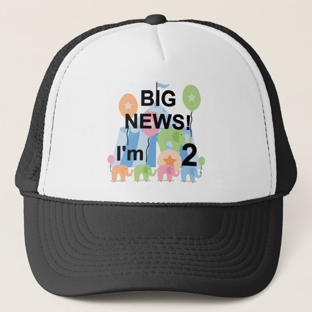 Boné Camisetas e presentes de segundo aniversário de Ci (Frente)