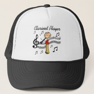Boné Camisetas e Presentes do Tocador de Clarinete Masc