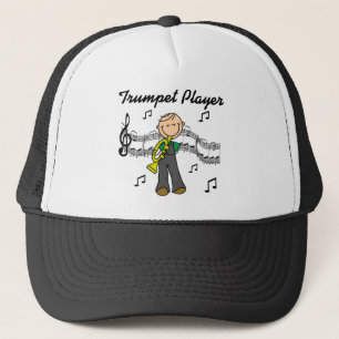 Boné Camisetas e Presentes do Tocador de Trompete Mascu