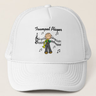 Boné Camisetas e Presentes do Tocador de Trompete Mascu