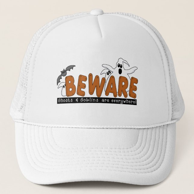 Boné Camisetas e presentes para as urnas do Halloween (Frente)