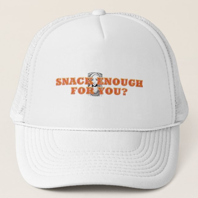 Boné Camisetas femininas TEE Snack Enough Ladies (Frente)