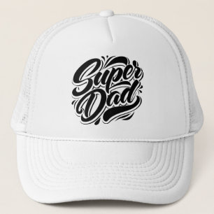 Boné Camisola Super Dad Hero Typography Design-67888