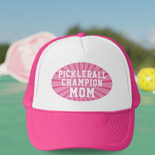 Boné Campeão Pickleball Rosa Mãozinho Chapéu de Caminho