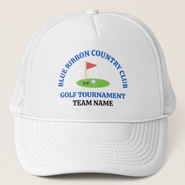 Boné Campo de Golfe ou Clube de Campo Personalizado (Frente)