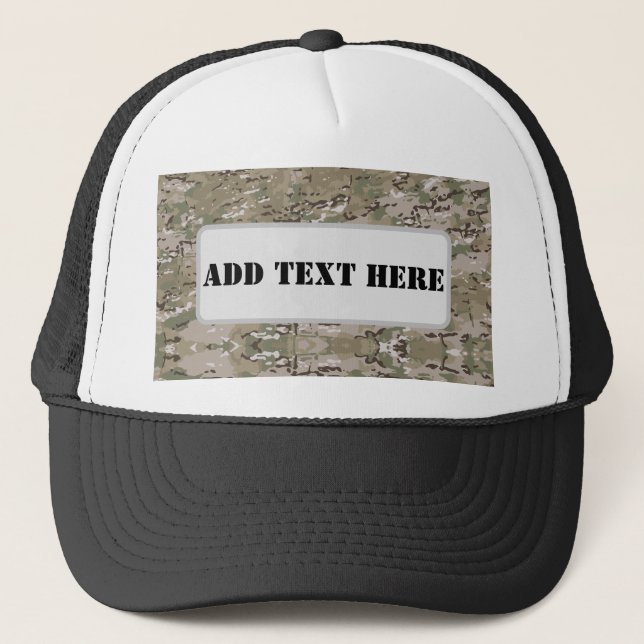 Boné Camuflagem Militar Tático Personalizado (Frente)