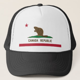 Boné Canadá República da Califórnia Flag Beaver