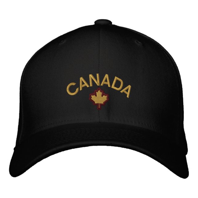 Boné Canadense Maple Leaf Embroiderme Canadá (Frente)