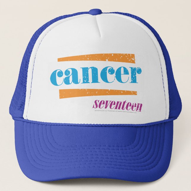 Boné Cancer Aqua (Frente)