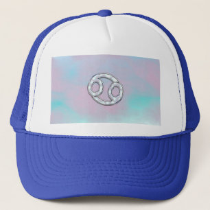 Boné Cancer de Estilo Pérola Decor de Sinal Zodiac