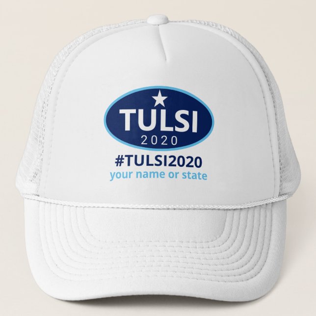 Boné Candidato presidencial da campanha de Tulsi 2020 (Frente)