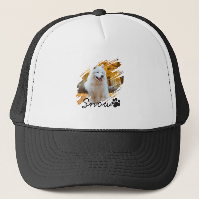 Boné Caneca com Foto e Nome de Animal de Estimação Pers (Frente)