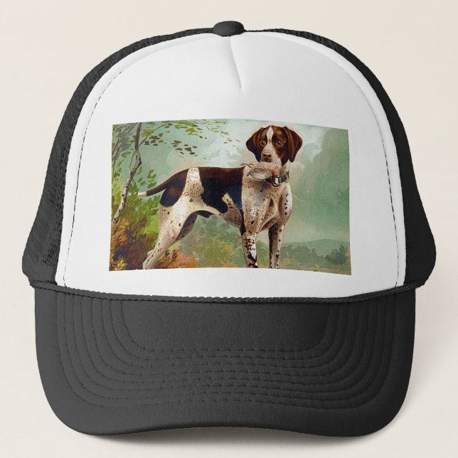 Boné Cão caçador com pássaro na boca (Frente)